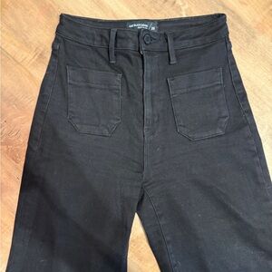 Just Black Denim Wide Leg Black Jeans